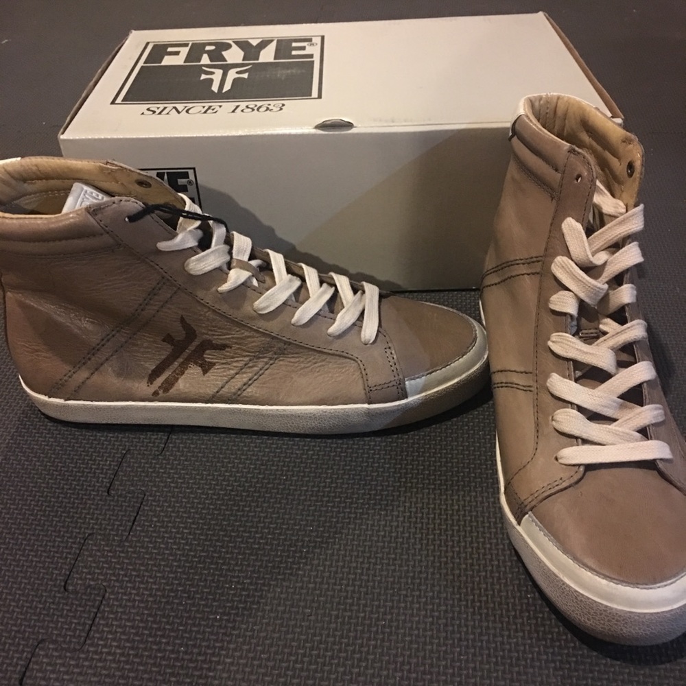 NIB Frye Dylan High Top Sneaker Distressed Leather